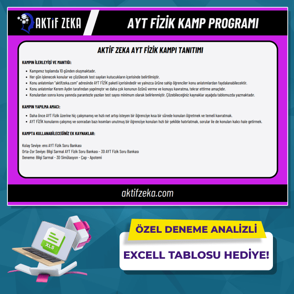 AYT Fizik Paketi - Görsel 4