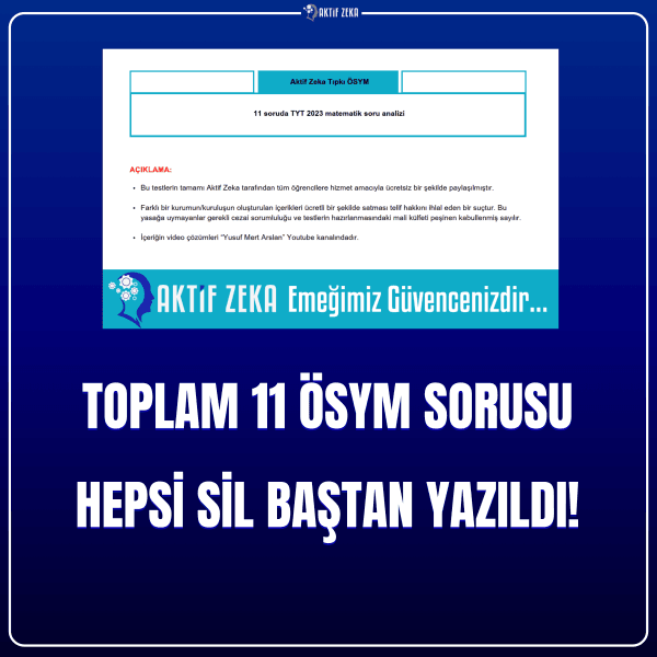 ÜCRETSİZ TYT MATEMATİK SORULARI (YENİLENMİS) - Görsel 2